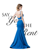 Cargar imagen en el visor de la galería, RENTA Vestido azul