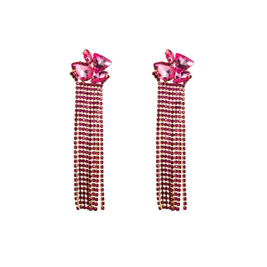 Aretes cristal pink