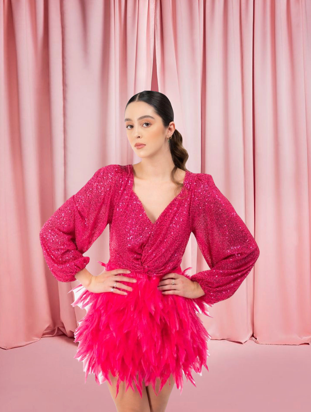 Vestido pink & punk