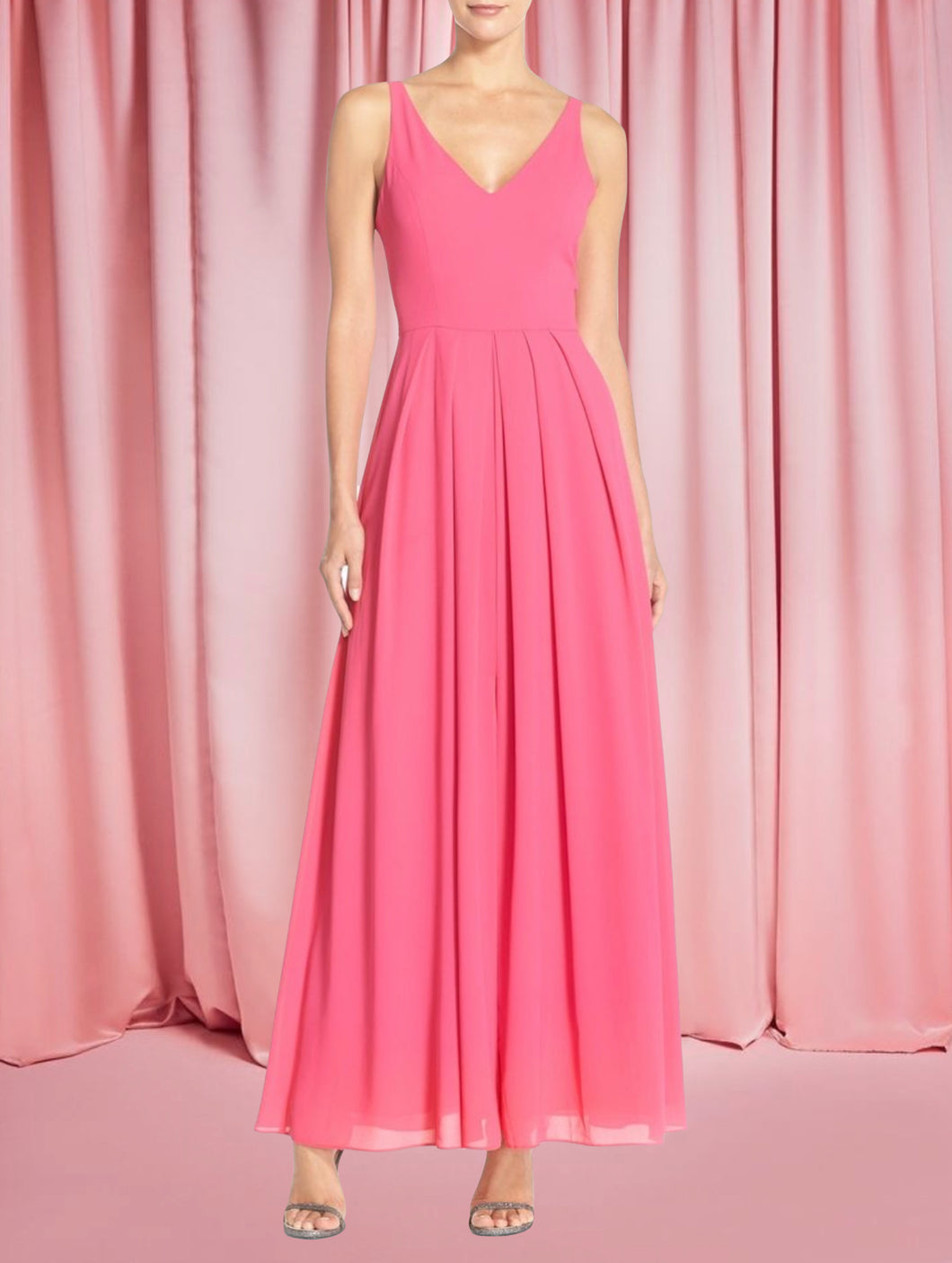 Jumpsuit silky pink