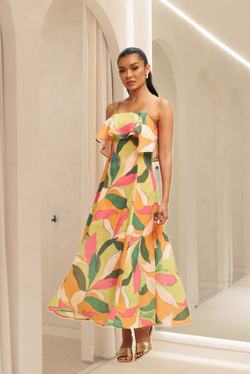 Vestido tropical
