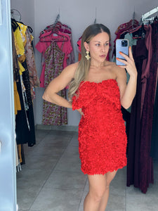 Vestido moño floral