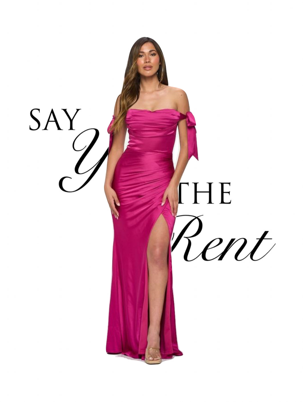RENTA Vestido magenta