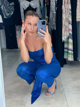 Cargar imagen en el visor de la galería, Jumpsuit metalic blue
