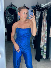 Cargar imagen en el visor de la galería, Jumpsuit metalic blue
