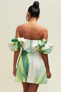 Vestido verde lima