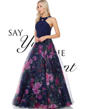 Cargar imagen en el visor de la galería, RENTA Vestido floreado azul
