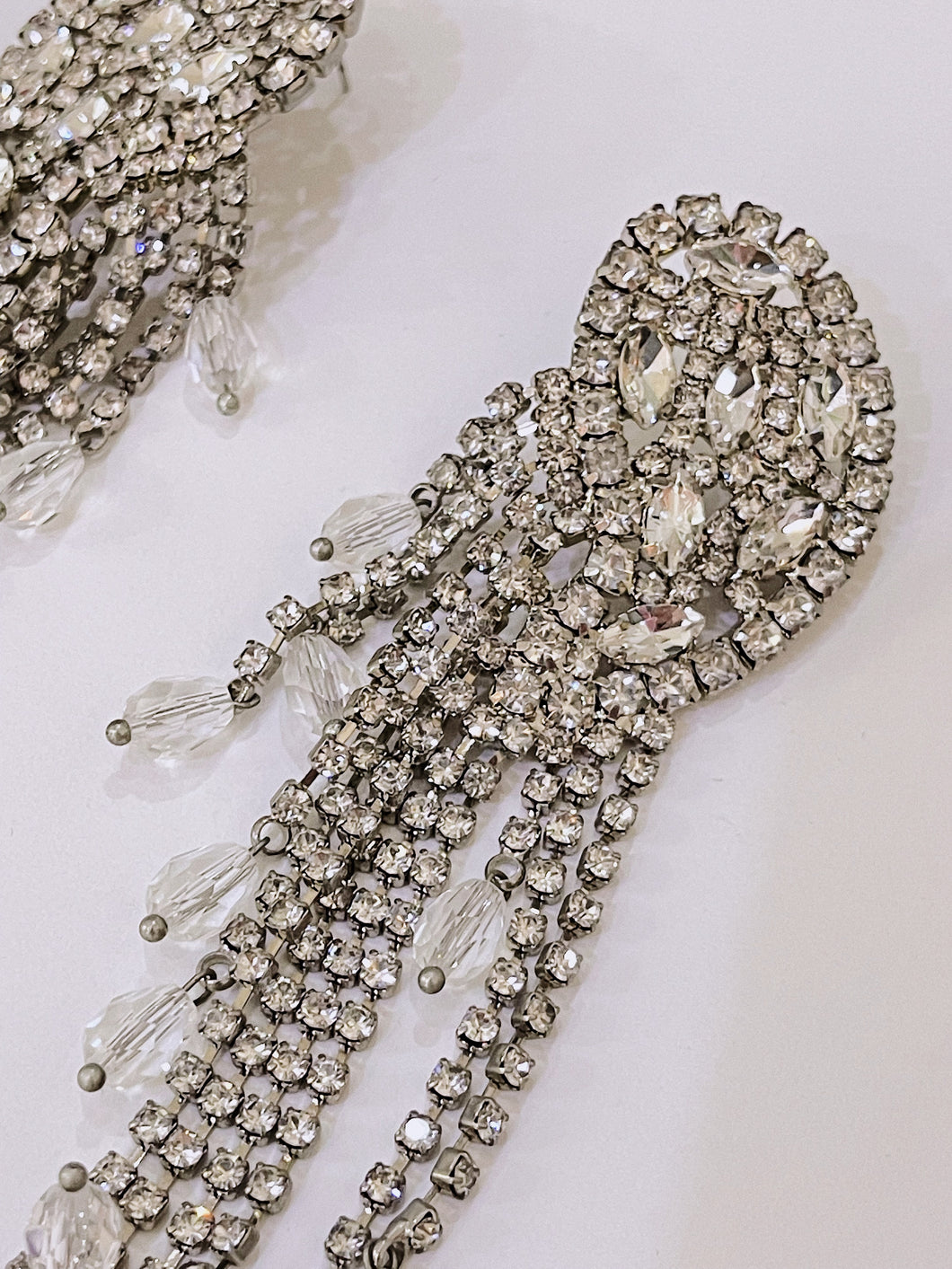 Aretes largos plata