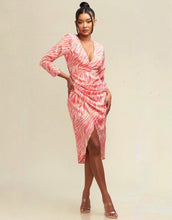 Cargar imagen en el visor de la galería, Vestido print coral
