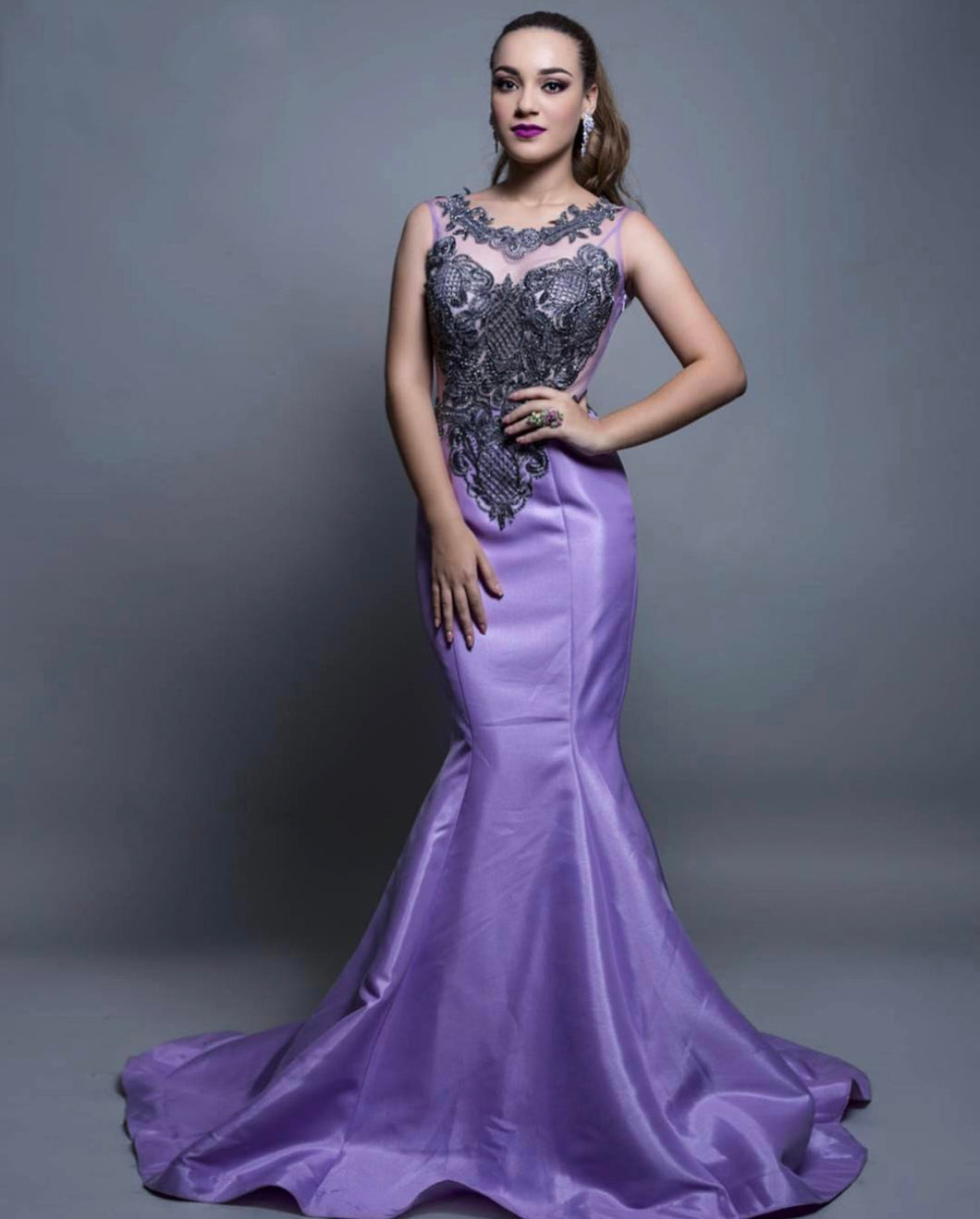 RENTA Vestido lila