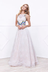 RENTA Vestido Beige