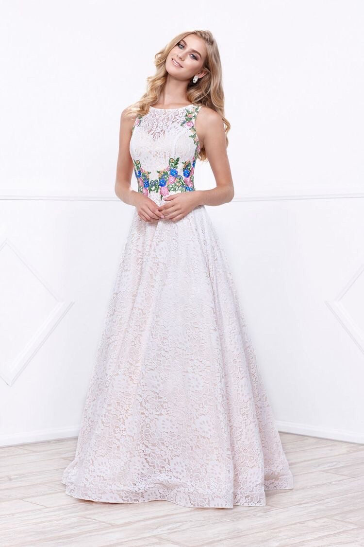 RENTA Vestido Beige