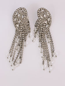 Aretes largos plata