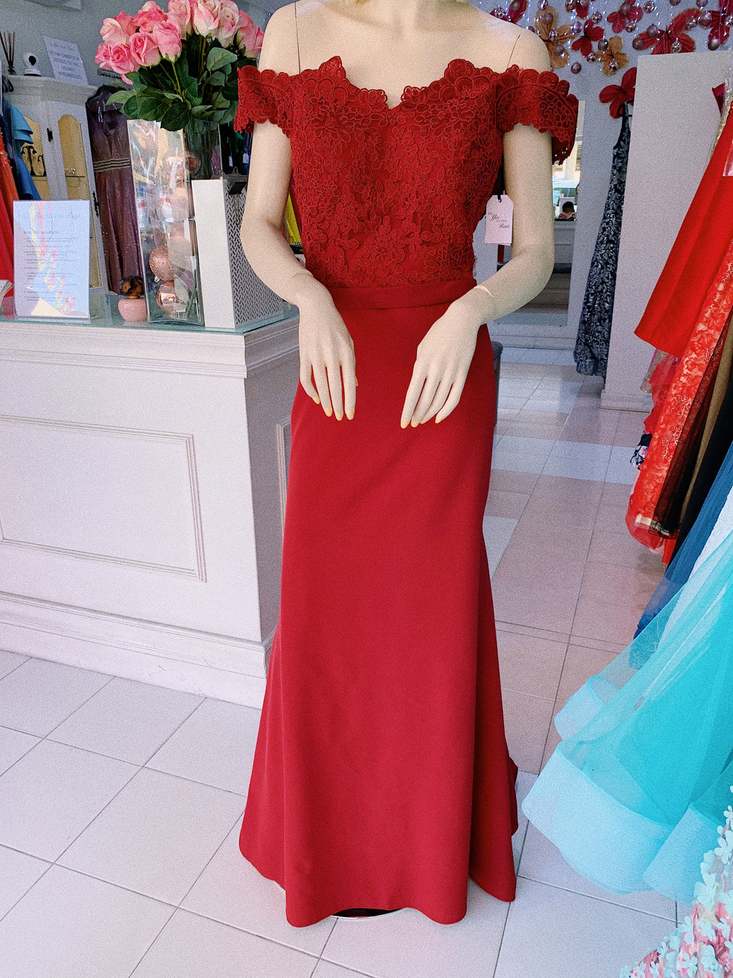 RENTA Vestido vino