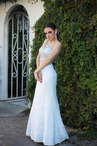 RENTA Vestido aqua