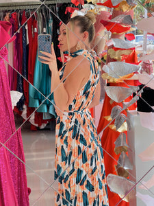 Vestido maxi estampado