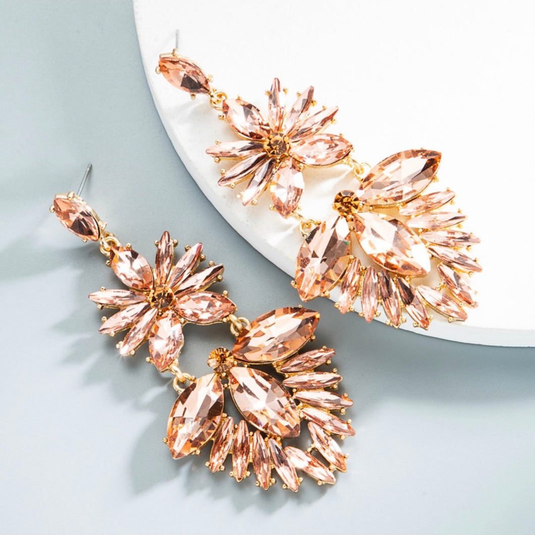 Aretes oro rosa