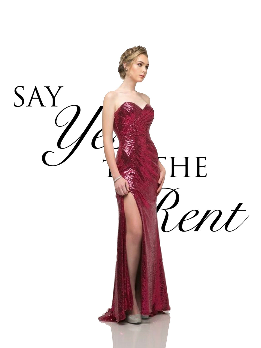 RENTA Vestido lentejuelas