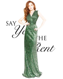 RENTA Vestido verde
