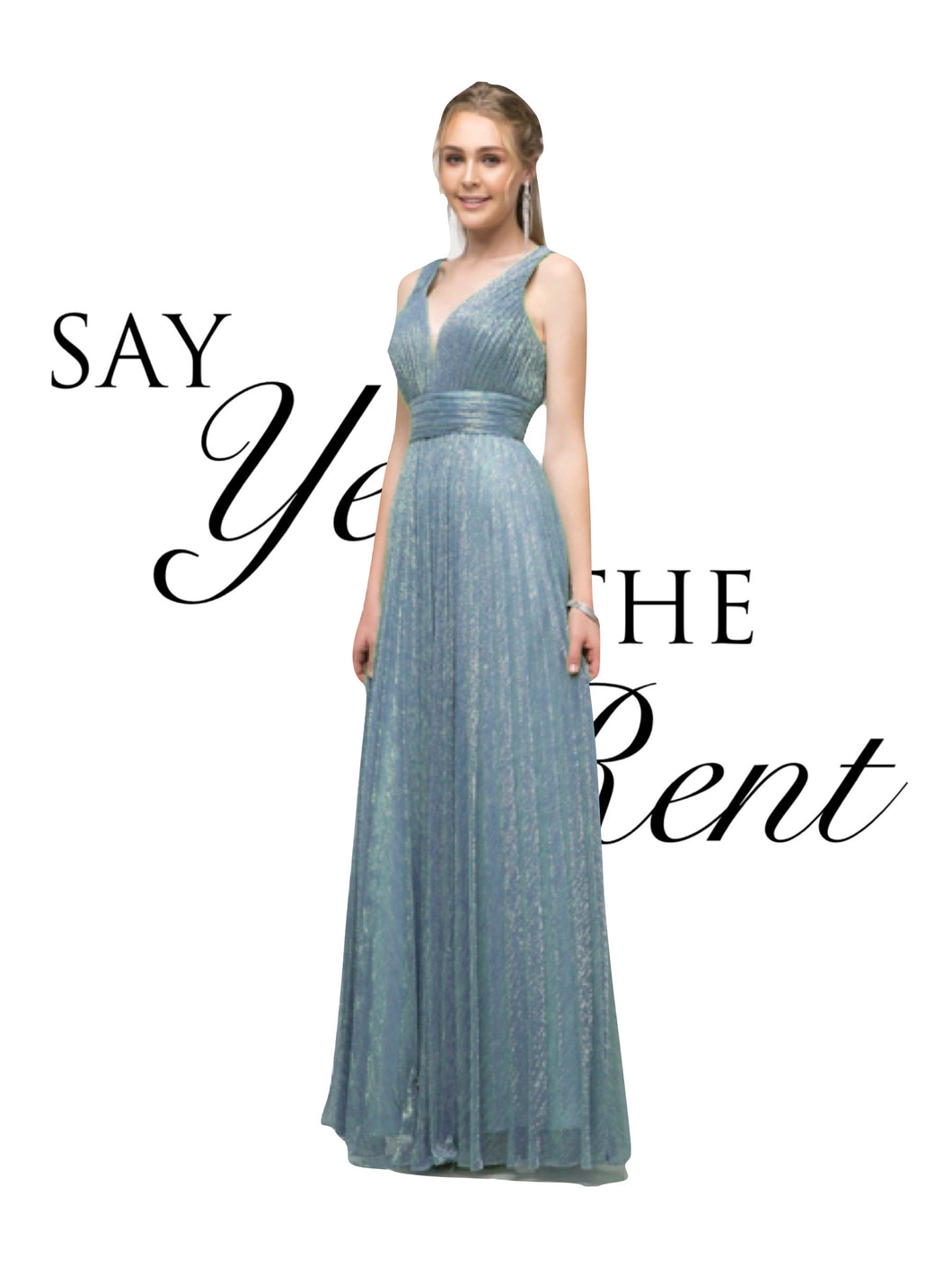RENTA Vestido baby blue