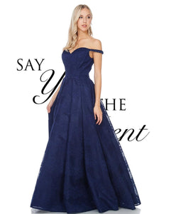RENTA Vestido azul marino