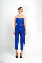 Cargar imagen en el visor de la galería, Jumpsuit metalic blue

